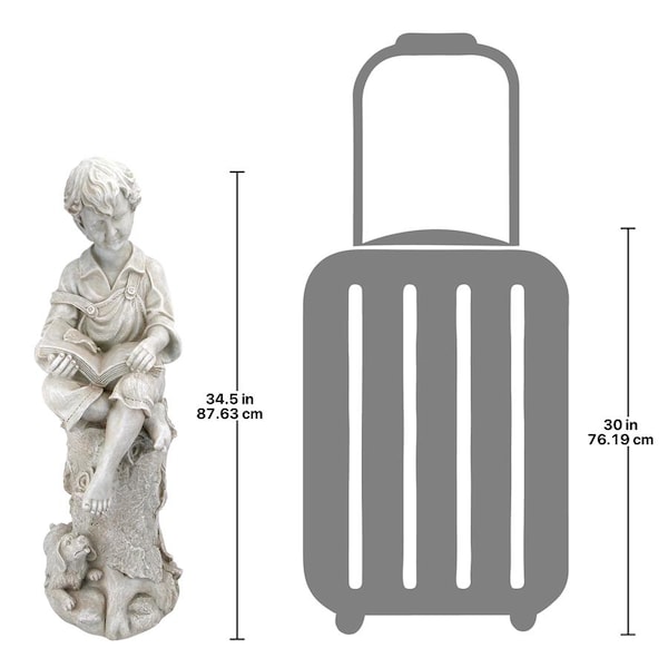 Design Toscano Sebastian the Reading Child Garden Statue - JQ9635