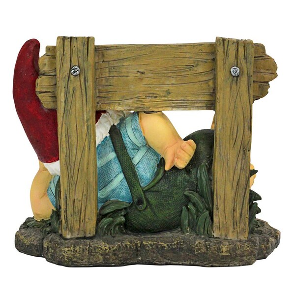 Design Toscano Irving Gnomlin Resting on His Laurels Garden Gnome Statue - QL306802
