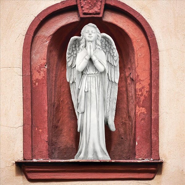 Design Toscano Divine Guidance: Praying Angel Garden Statue: Medium - KY930578