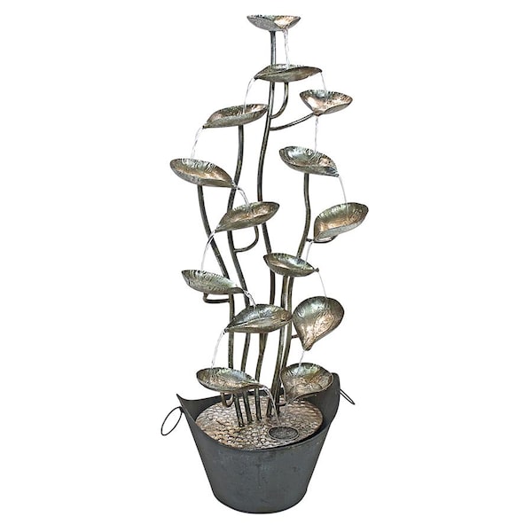 Design Toscano Rain Forest Leaves Cascading Metal Fountain - FU72447