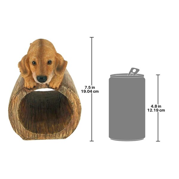 Design Toscano Golden Retriever Puppy Dog Gutter Guardian Downspout Statue - QM13067
