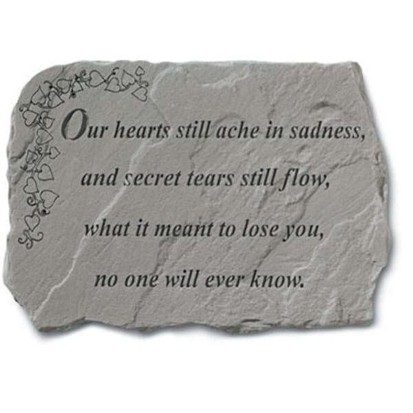 Kay Berry - Inc. Our Hearts Still Ache - Memorial 18 Inches x 13 Inches - KA313575