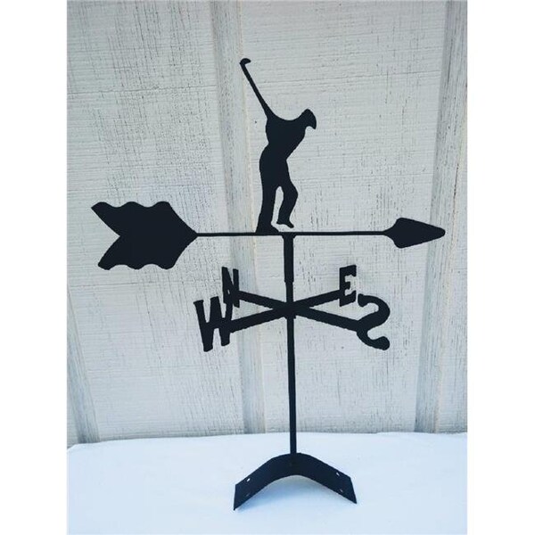 The Lazy Scroll The Lazy Scroll golferroof Golfer Roof Mount Weathervane - GOLFERROOF