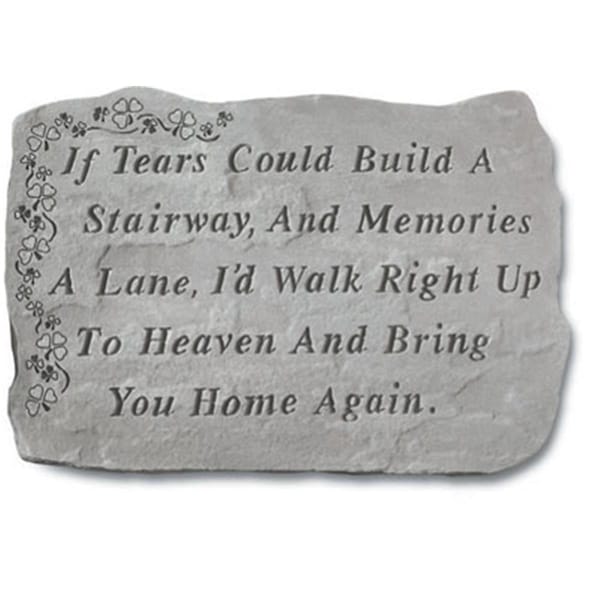 Kay Berry - Inc. If Tears Could Build A Stairway - Memorial With Shamrocks - 18 Inches x 13 Inches - KA313569