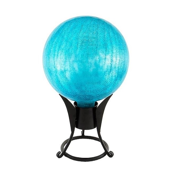 Achla Designs Achla G12-T-C 12 in. Gazing Globe  Teal  Crackle - G12-T-C