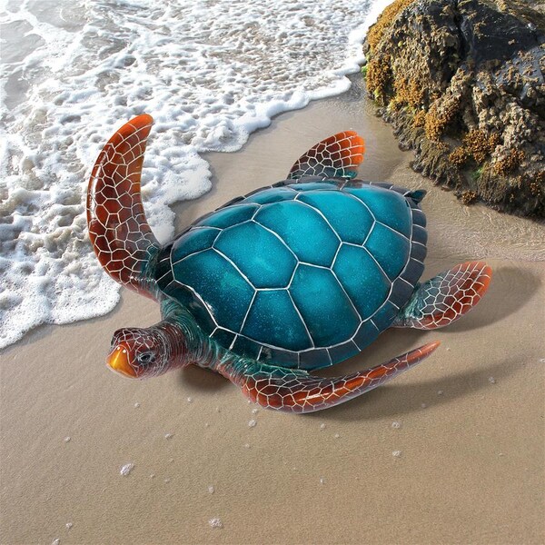 Design Toscano Blue Sea Turtle Statues - QL95958