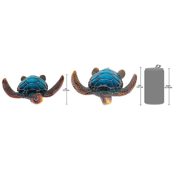Design Toscano Blue Sea Turtle Statues - QL95958