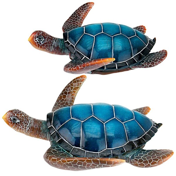 Design Toscano Blue Sea Turtle Statues - QL95958