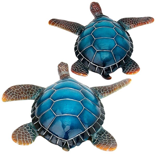 Design Toscano Blue Sea Turtle Statues - QL95958