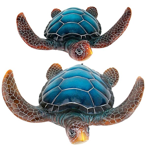 Design Toscano Blue Sea Turtle Statues - QL95958