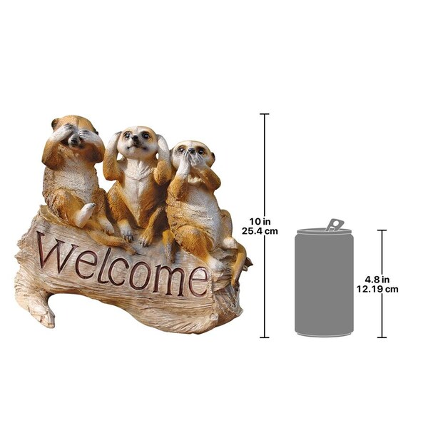 Design Toscano The Meerkat Menagerie Welcome Sculpture - QL56964
