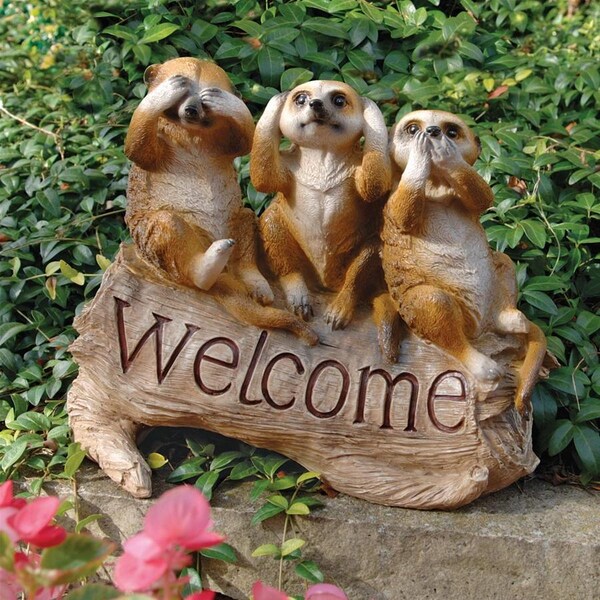 Design Toscano The Meerkat Menagerie Welcome Sculpture - QL56964