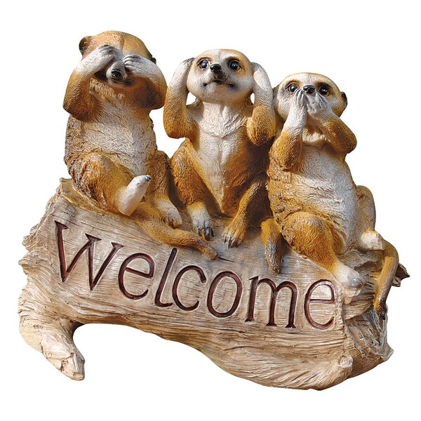 Design Toscano The Meerkat Menagerie Welcome Sculpture - QL56964