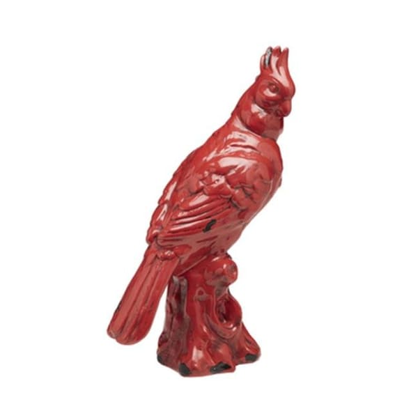 Aa Importing AA Importing 59855-RD 13.5 in. Brick Red Bird - 59855-RD