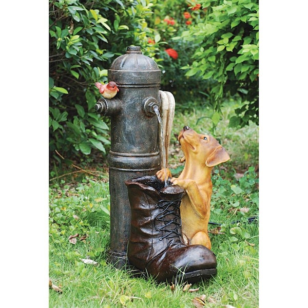 Design Toscano Fire Hydrant Pooch Sculptural Fountain - SS10494