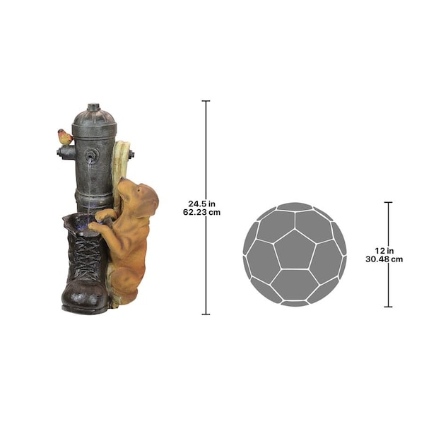 Design Toscano Fire Hydrant Pooch Sculptural Fountain - SS10494