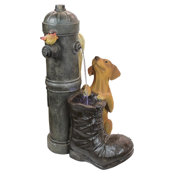 Design Toscano Fire Hydrant Pooch Sculptural Fountain - SS10494