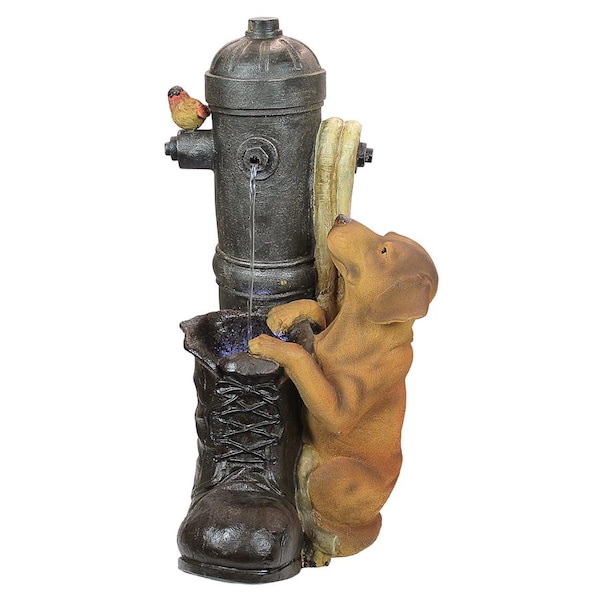 Design Toscano Fire Hydrant Pooch Sculptural Fountain - SS10494