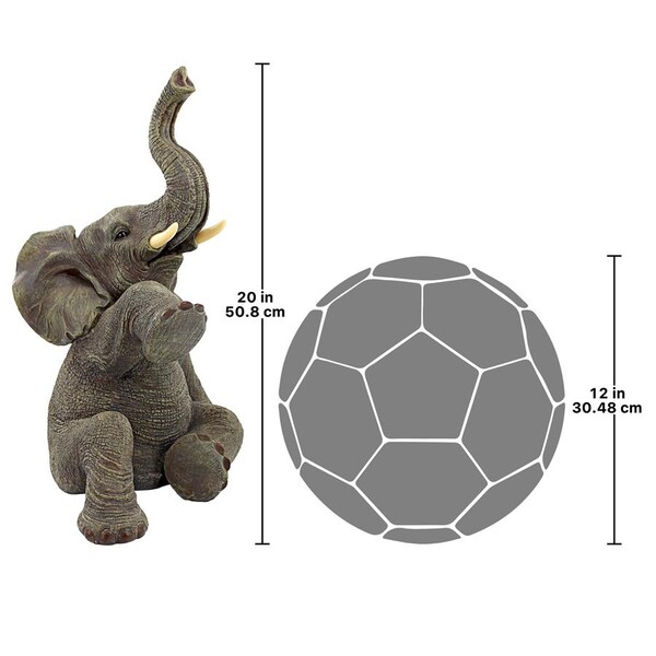 Design Toscano Petey the Pint-Sized Pachyderm Elephant Garden Statue - KY505107