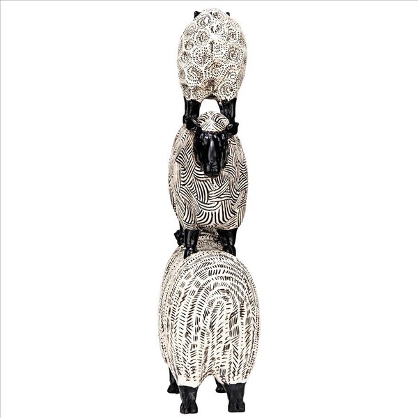 Design Toscano Stacked Sheep Spirit Animal Statue - QL1502