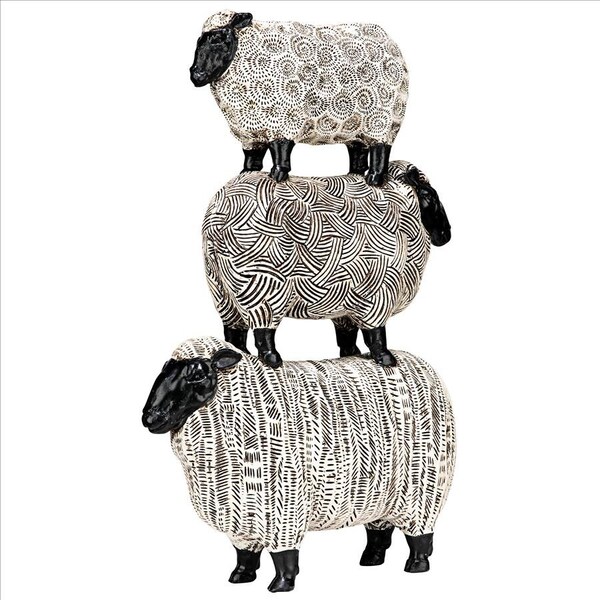 Design Toscano Stacked Sheep Spirit Animal Statue - QL1502