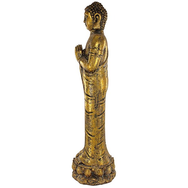 Design Toscano Golden Serenity Buddha Asian Statue - FU13264