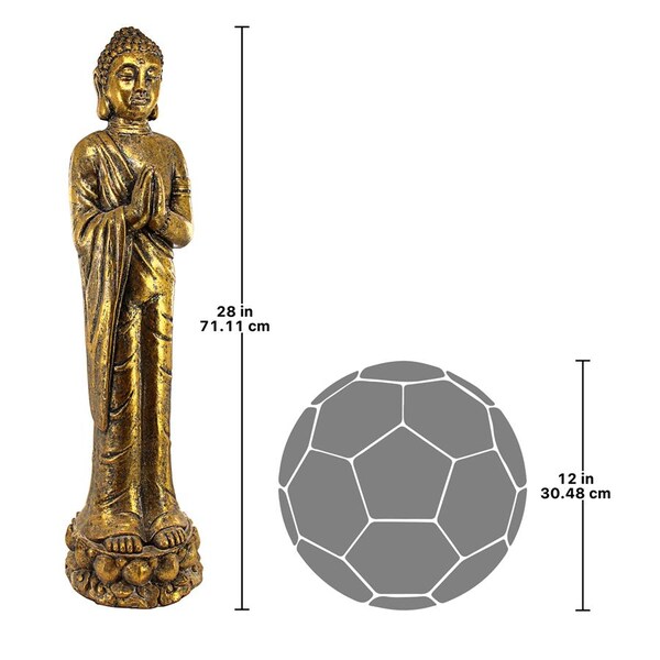 Design Toscano Golden Serenity Buddha Asian Statue - FU13264