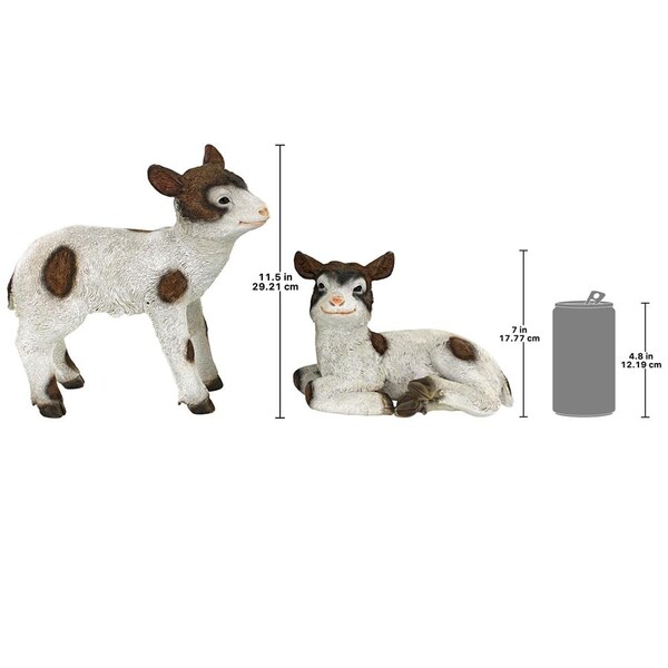 Design Toscano New Kids on the Farm Baby Goat Animal Statues: Set of Two - QM92305