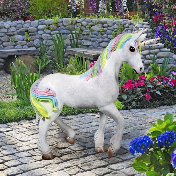 Design Toscano Shimmer the Mystical Magical Standing Unicorn Statue - NE170170