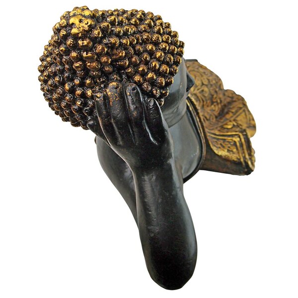 Design Toscano The Golden Kiss Reclining Buddha Statue - LY89060