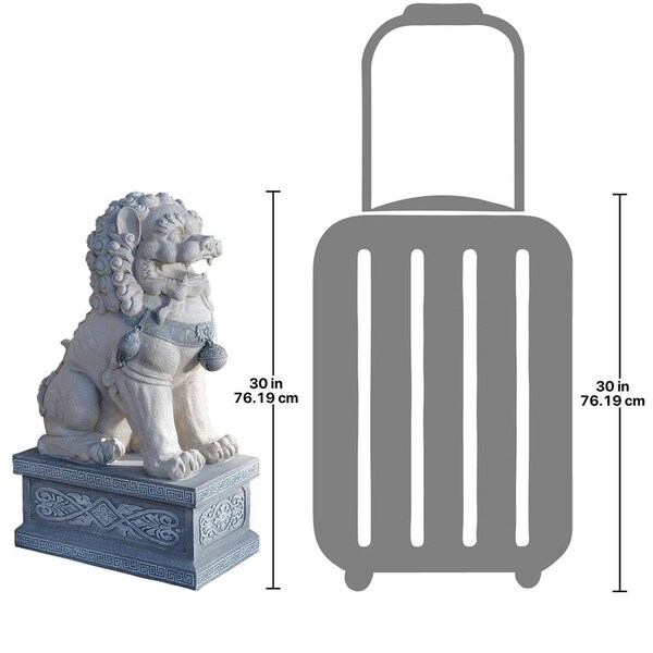 Design Toscano Giant Foo Dog of the Forbidden City Sculpture - NG31178