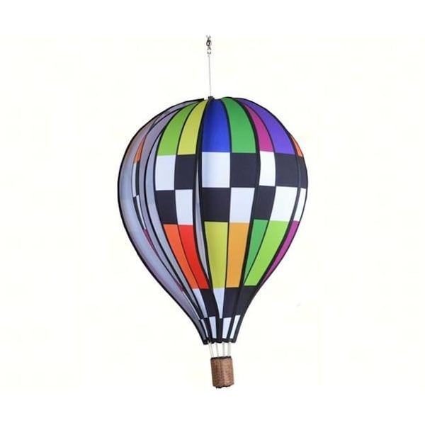 Premier Designs Premier Designs PD25745 22 in. Checkered Rainbow Hot Air Balloon - PD25745