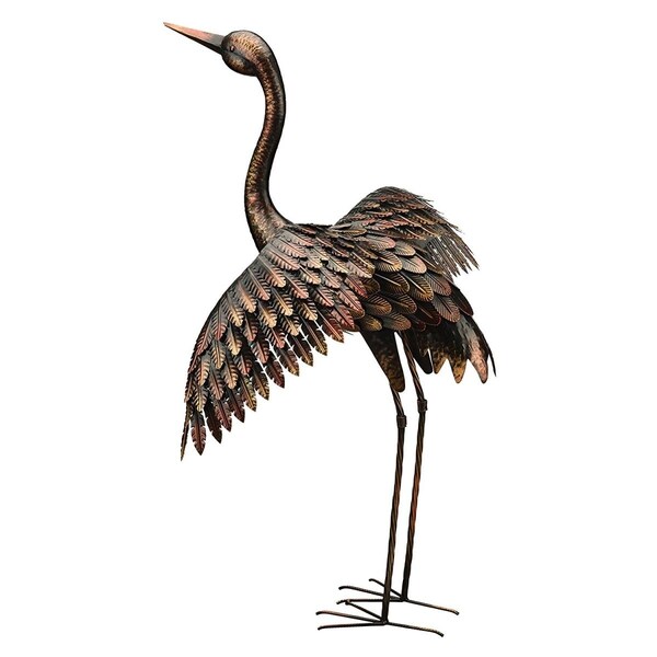 Regal Art & Gift Bronze Crane  Wings Out - 41 in. - REGAL11516