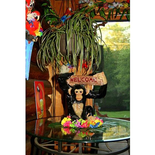 Design Toscano Monkey Business Jungle Welcome Statue - QL1555141