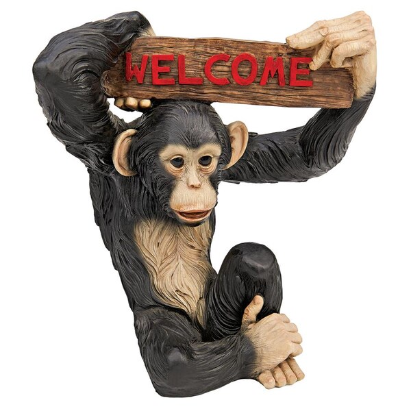 Design Toscano Monkey Business Jungle Welcome Statue - QL1555141