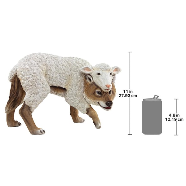 Design Toscano Wolf in Sheep's Clothing Garden Statue - QM2803500
