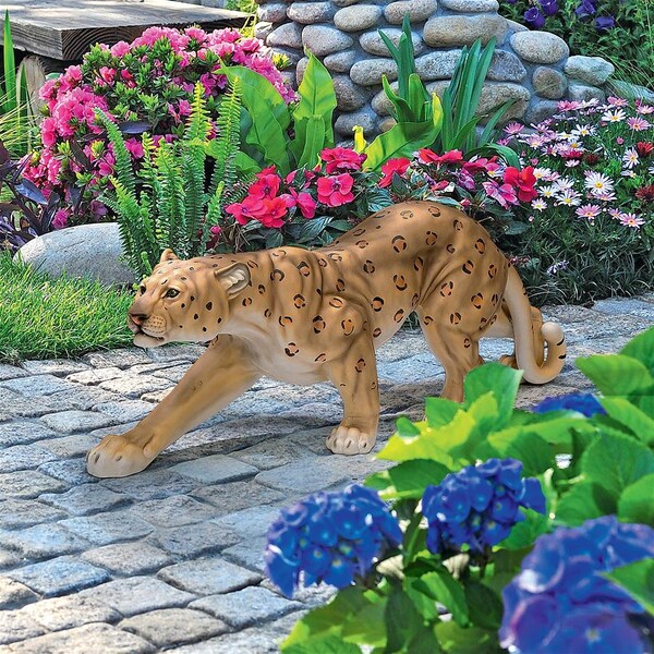 Design Toscano Silent Pursuer Spotted Leopard Garden Statue - JQ7931