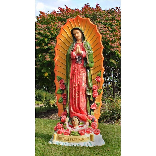Design Toscano The Virgin of Guadalupe Religious Statue: Grande - KY1449