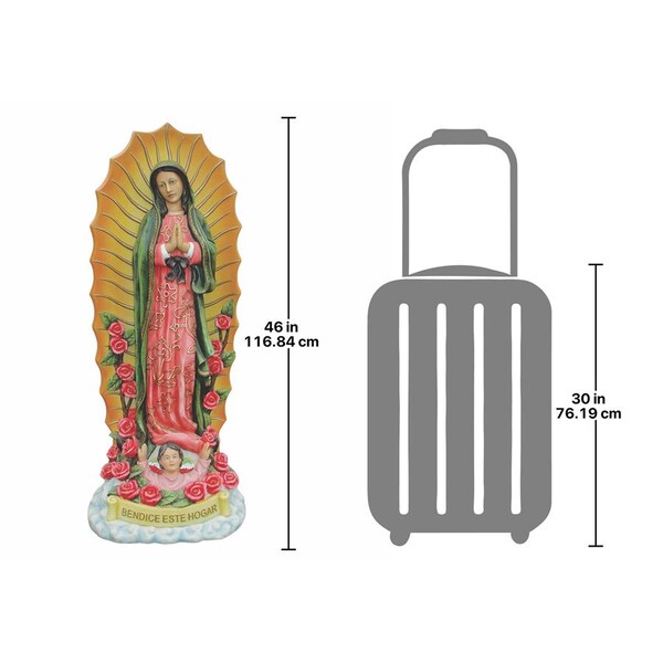 Design Toscano The Virgin of Guadalupe Religious Statue: Grande - KY1449