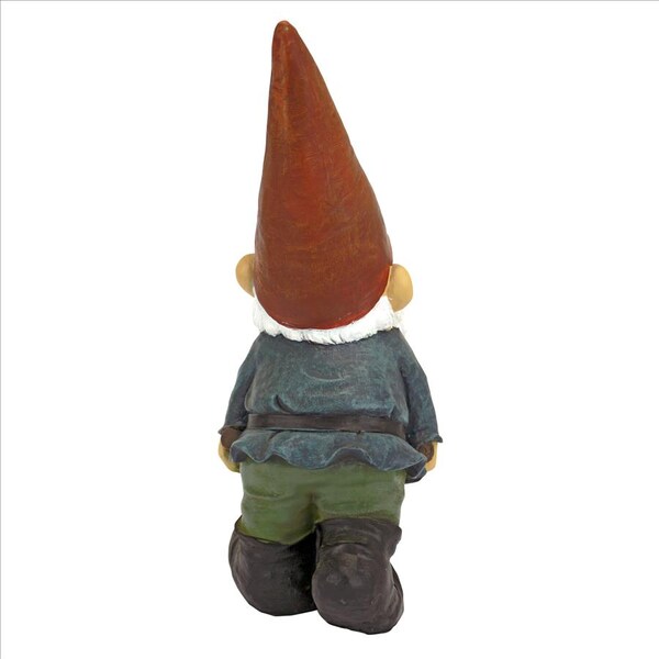 Design Toscano Wheelbarrow Willie: Garden Gnome Statue - QM2433000