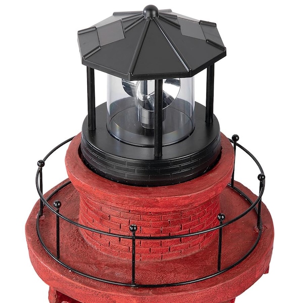 Design Toscano Coastal Shoal Lighthouse Solar Beacon Statue - SH86920