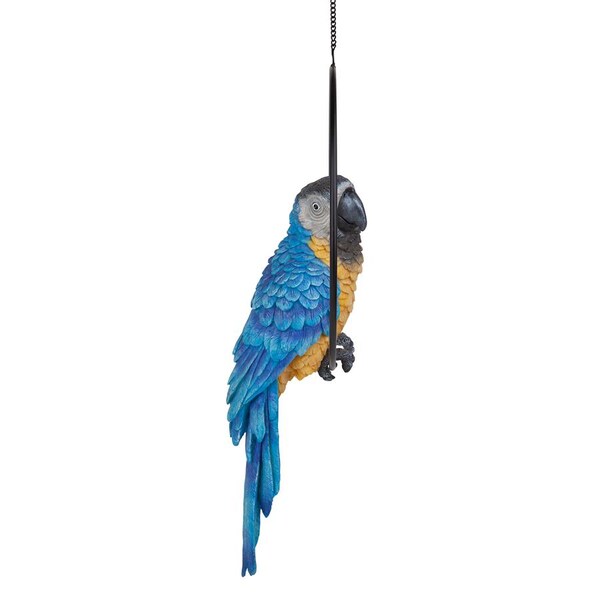 Design Toscano Polly in Paradise Parrot on Ring Perch: Large - NG32112
