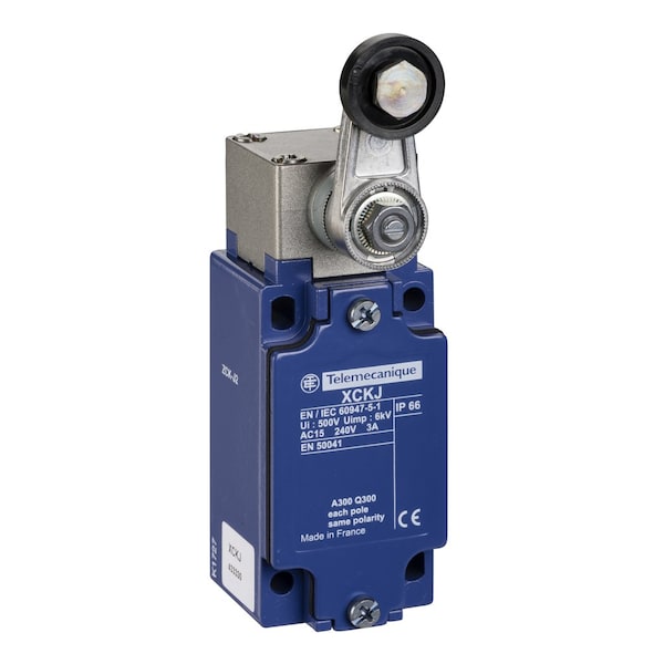 Interruptor de límite Telemecanique Sensors, Palanca de varilla, Rotativo, 1NA/NF, 10A @ 240V AC, Ubicación del actuador: Lateral - XCKJ110971DSAH