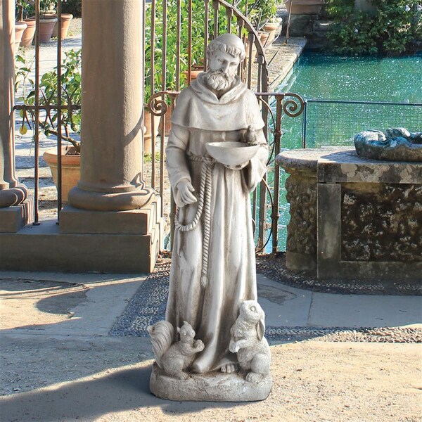 Design Toscano Nature's Nurturer, St. Francis Sculpture: Medium - LY815059