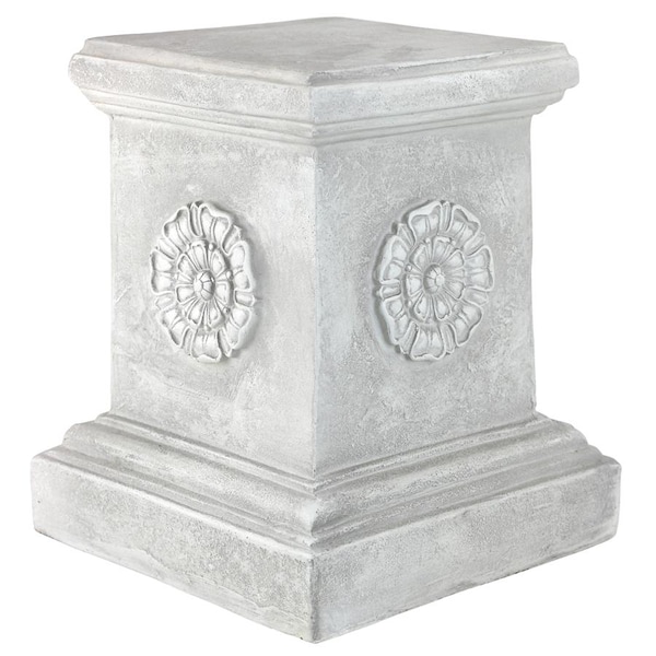 Design Toscano English Rosette Garden Sculptural Plinth: Large - CL5194
