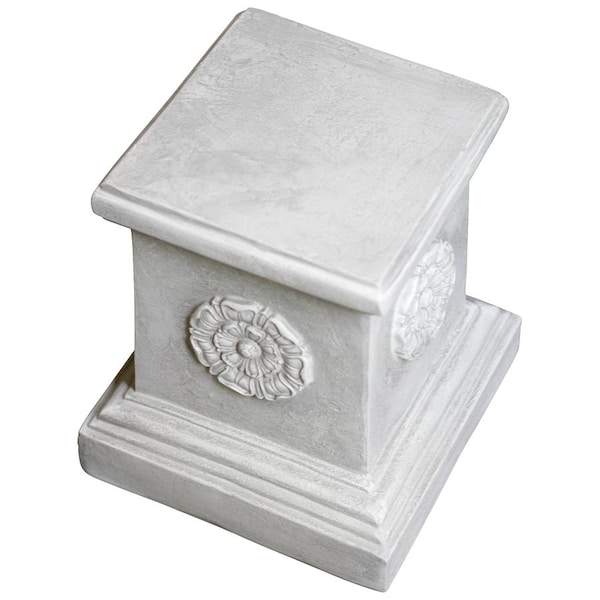 Design Toscano English Rosette Garden Sculptural Plinth: Large - CL5194