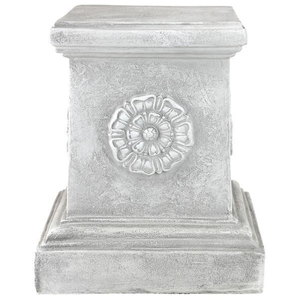 Design Toscano English Rosette Garden Sculptural Plinth: Large - CL5194