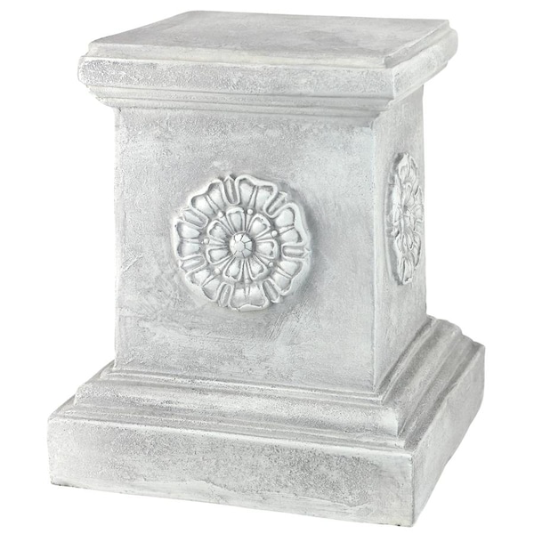 Design Toscano English Rosette Garden Sculptural Plinth: Large - CL5194