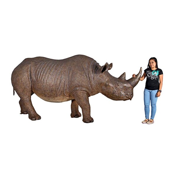 Design Toscano Life-Sized Rhinoceros Statue - NE140042