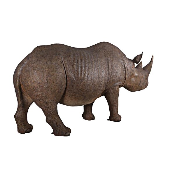 Design Toscano Life-Sized Rhinoceros Statue - NE140042